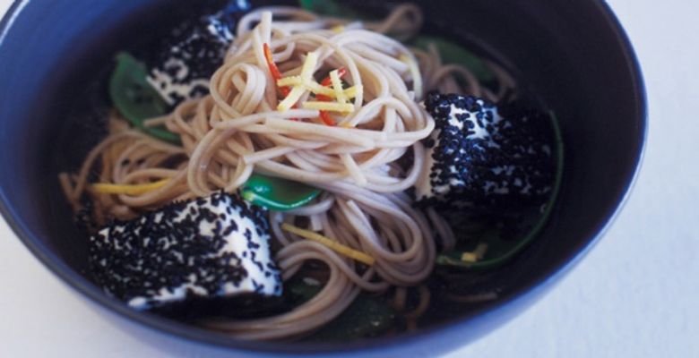 soba-noodles-snow-peas-ginger-tofu-recipe