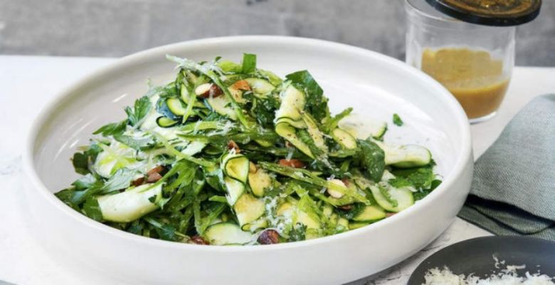 zucchini-salad-snow-peas-and-almonds-recipe